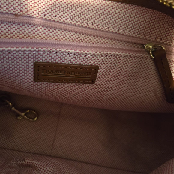 Dooney & Bourke White and Brown Croc-Embossed Women's Bag - Picture 13 of 15